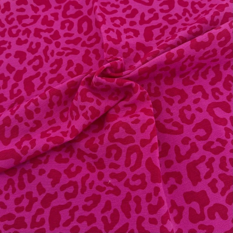 ANIMAL PRINT FLUOR FUCSIA TEFLON